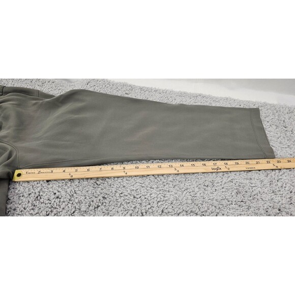 Lululemon Womens Crop Pant On The Fly Drawstring Pockets Grey Sage Casual Sz 4 - Picture 14 of 15